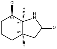 (3aR,7R,7aS)-rel-7-chlorooctahydro-2H-Indol-2-one (Relative stereocheMistry) Struktur