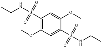 1-N,4-N-diethyl-2,5-dimethoxybenzene-1,4-disulfonamide Struktur