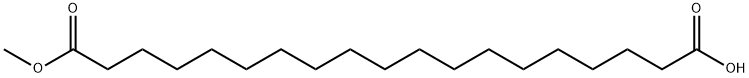 Nonadecan-1,19-disaeure-monomethylester Struktur