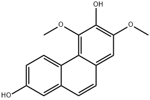 2,6-Phenanthrenediol, 5,7-dimethoxy- Struktur