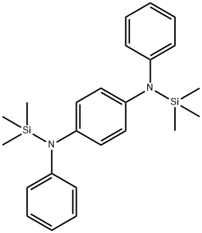 1,4-Benzenediamine, N1,N4-diphenyl-N1,N4-bis(trimethylsilyl)- Struktur