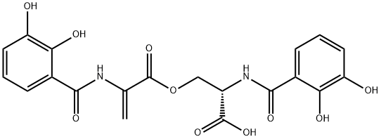 N,N'-bis(2,3-Dihydroxybenzoyl)-O-L-seryl-L-dehydroalanine Struktur