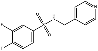 Benzenesulfonamide, 3,4-difluoro-N-(4-pyridinylmethyl)- Struktur