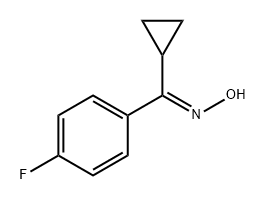 Methanone, cyclopropyl(4-fluorophenyl)-, oxime, (1E)- Struktur