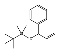 Benzene, [1-[[(1,1-dimethylethyl)dimethylsilyl]oxy]-2-propen-1-yl]- Struktur