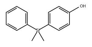 Phenol, 4-(dimethylphenylsilyl)- Struktur