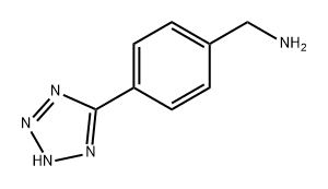 Benzenemethanamine, 4-(2H-tetrazol-5-yl)- Struktur