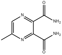 2,3-Pyrazinedicarboxamide, 5-methyl- Struktur