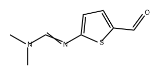 Methanimidamide, N'-(5-formyl-2-thienyl)-N,N-dimethyl- Struktur