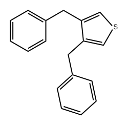 Thiophene, 3,4-bis(phenylmethyl)- Struktur