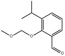 Benzaldehyde, 2-(methoxymethoxy)-3-(1-methylethyl)- Struktur