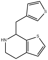 7-(3-thenyl)-4,5,6,7-tetrahydrothieno<2,3-c>pyridine Struktur