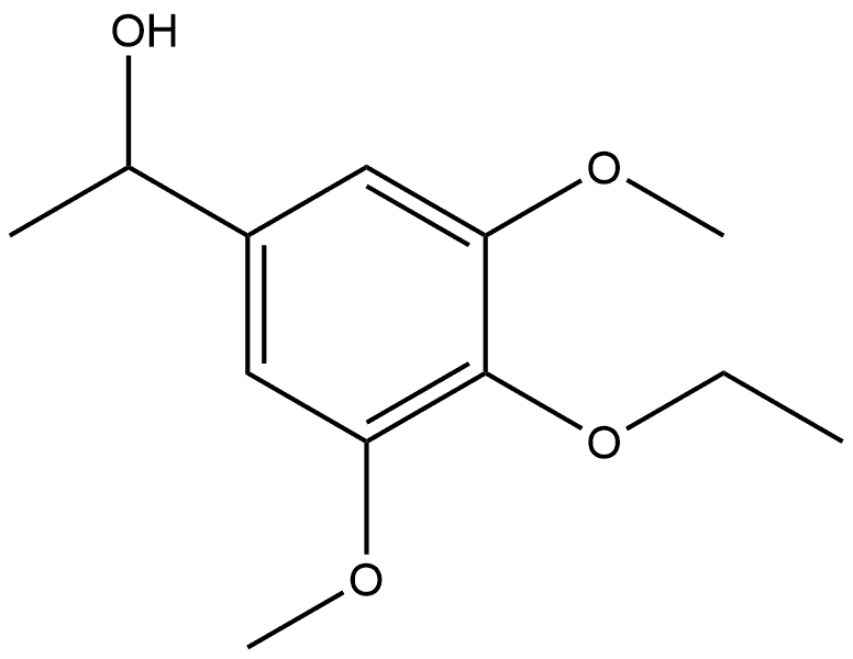 4-Ethoxy-3,5-dimethoxy-α-methylbenzenemethanol Struktur