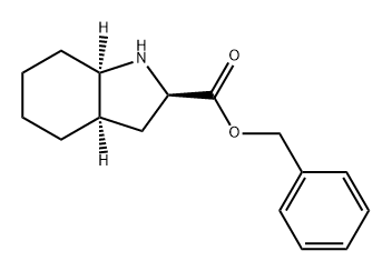 1H-Indole-2-carboxylic acid, octahydro-, phenylmethyl ester, (2R,3aR,7aR)- Struktur