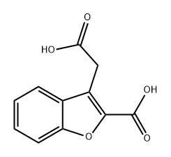 3-Benzofuranacetic acid, 2-carboxy- Struktur