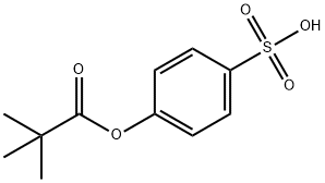 Propanoic acid, 2,2-dimethyl-, 4-sulfophenyl ester Struktur