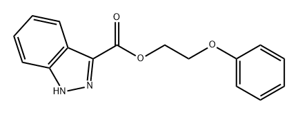 1H-Indazole-3-carboxylic acid, 2-phenoxyethyl ester Struktur