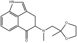 Benz[cd]indol-5(1H)-one, 3,4-dihydro-4-[methyl[(2-methyl-1,3-dioxolan-2-yl)methyl]amino]-