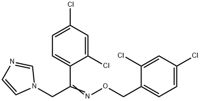 Oxiconazole Related Compound A (20 mg) (2',4'-Dichloro-2-imidazol-1-ylacetophenone (E)-[O-(2,4-dichlorobenzyl)oxime]) Struktur