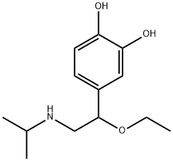 1,2-Benzenediol, 4-[1-ethoxy-2-[(1-methylethyl)amino]ethyl]- Struktur