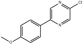 2-Chloro-5-(4-methoxyphenyl)pyrazine Struktur