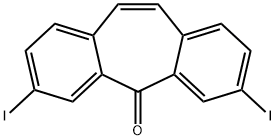 5H-Dibenzo[a,d]cyclohepten-5-one, 3,7-diiodo- Struktur