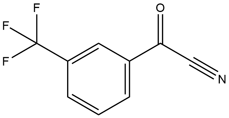 Benzeneacetonitrile, α-oxo-3-(trifluoromethyl)- Struktur