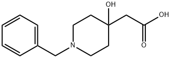 4-Piperidineacetic acid, 4-hydroxy-1-(phenylmethyl)- Struktur