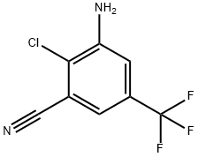 Benzonitrile, 3-amino-2-chloro-5-(trifluoromethyl)- Struktur