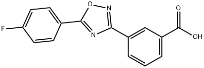 Benzoic acid, 3-[5-(4-fluorophenyl)-1,2,4-oxadiazol-3-yl]- Struktur