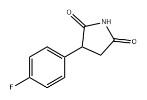 2,5-Pyrrolidinedione, 3-(4-fluorophenyl)- Struktur