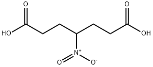 Heptanedioic acid, 4-nitro- Struktur