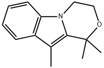 1H-[1,4]Oxazino[4,3-a]indole,3,4-dihydro-1,1,10-trimethyl-(9CI) Struktur