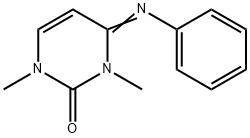 2(1H)-Pyrimidinone,3,4-dihydro-1,3-dimethyl-4-(phenylimino)-(9CI) Struktur