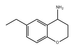 2H-1-Benzopyran-4-amine, 6-ethyl-3,4-dihydro- Struktur