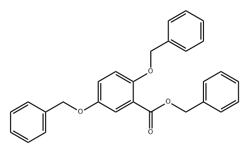 Benzoic acid, 2,5-bis(phenylmethoxy)-, phenylmethyl ester