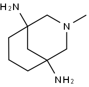 3-?Azabicyclo[3.3.1]?nonane-?1,?5-?diamine, 3-?methyl- Struktur