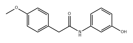 Benzeneacetamide, N-(3-hydroxyphenyl)-4-methoxy- Struktur