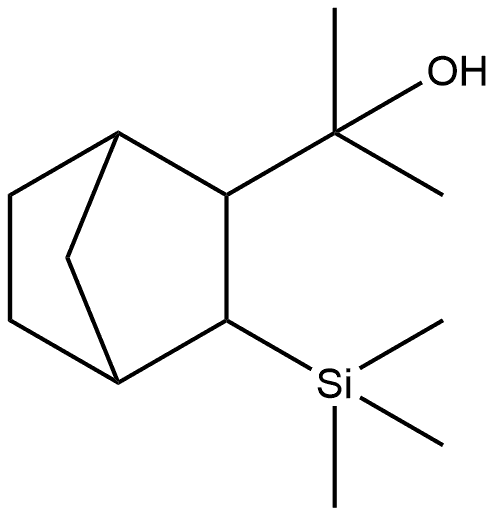 Bicyclo[2.2.1]heptane-2-methanol, α,α-dimethyl-3-(trimethylsilyl)-, (2-endo,3-exo)- (9CI) Struktur