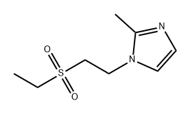 1H-Imidazole, 1-[2-(ethylsulfonyl)ethyl]-2-methyl- Struktur