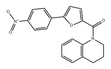 Methanone, (3,4-dihydro-1(2H)-quinolinyl)[5-(4-nitrophenyl)-2-furanyl]- Struktur