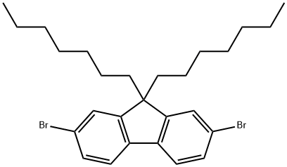 9H-Fluorene, 2,7-dibromo-9,9-diheptyl- Struktur