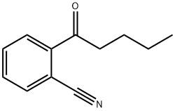 Benzonitrile, 2-(1-oxopentyl)- Struktur