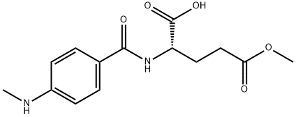 5-Methyl hydrogen N-[4-(methylamino)benzoyl]-L-glutamate Struktur