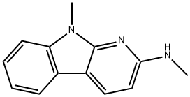 9H-Pyrido[2,3-b]indole,9-methyl-2-(methylamino)-(8CI) Struktur