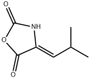 2,5-Oxazolidinedione, 4-(2-methylpropylidene)-, (Z)- (9CI) Struktur