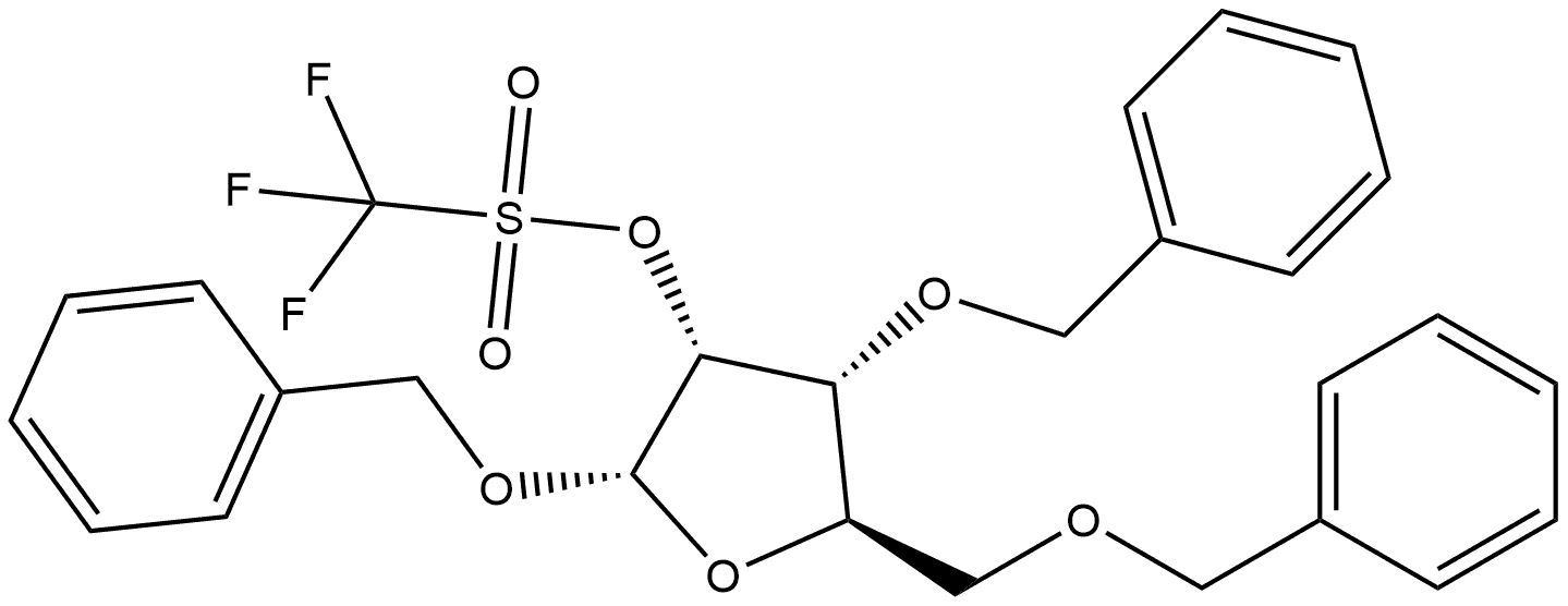 α-D-Ribofuranoside, phenylmethyl 3,5-bis-O-(phenylmethyl)-, trifluoromethanesulfonate (9CI)