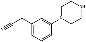 2-[3-(piperazin-1-yl)phenyl]acetonitrile Struktur