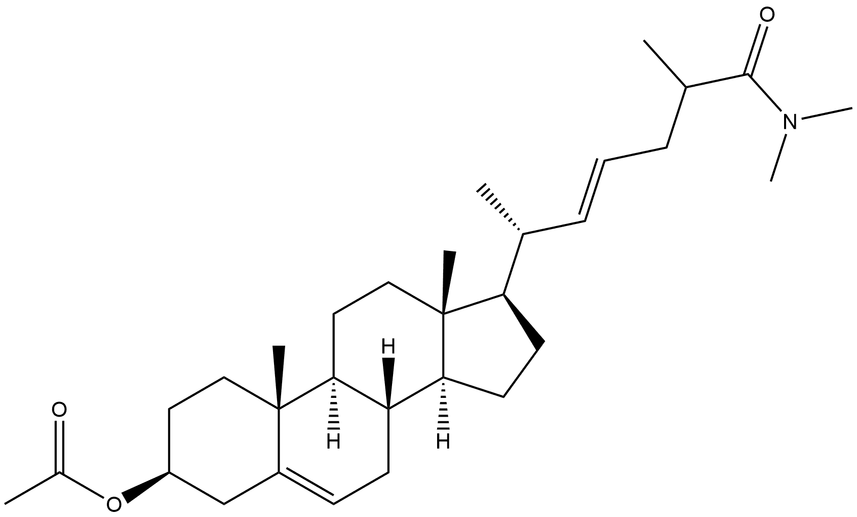 Cholesta-5,22-dien-26-amide, 3-(acetyloxy)-N,N-dimethyl-, (3β,22E)- (9CI)