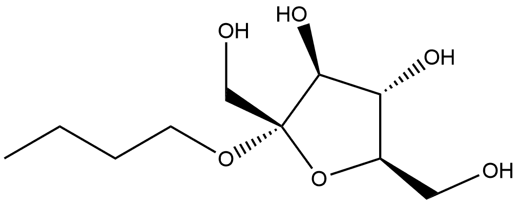 α-D-Fructofuranoside, butyl Struktur